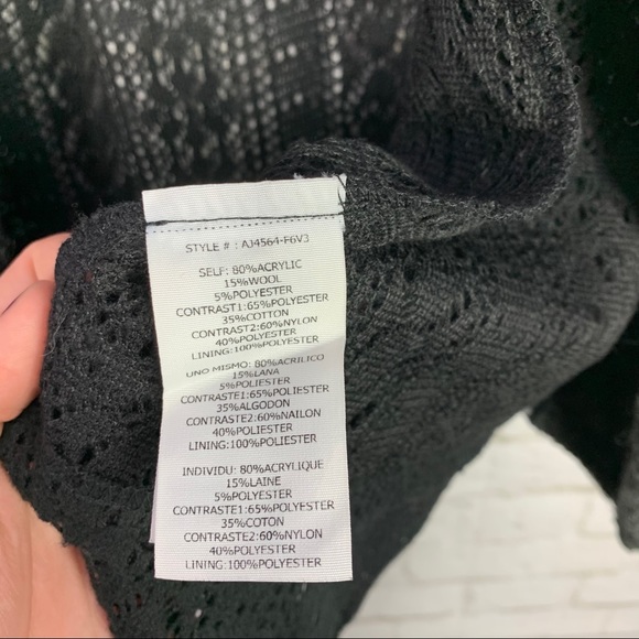 AReve Boho Mixed Media Open Front Cardigan Sweater - Picture 10 of 10